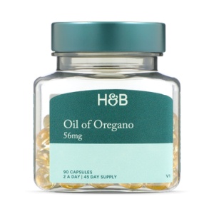 Mасло от риган (концентриран екстракт) (Oil of Oregano) 28мг 90 капсули, H&B