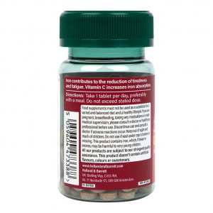 Желязо и витамин C (Iron and Vitamin C) 90 таблетки, H&B - Img 3