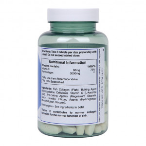 Рибен колаген (Marine Collagen with Vitamin C) 1000mg 90 таблетки - Img 2