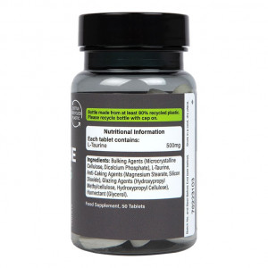 Таурин (Taurine) 500мг 50 таблетки, H&B - Img 2
