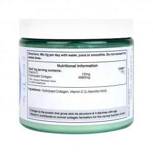 Хидролизиран телешки колаген на прах (Holland and Barrett Bovine Collagen Powder) 150g състав