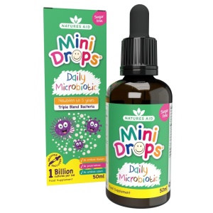 Mini Drops Пробиотик за Бебета и Малки Деца, Natures Aid 50 ml