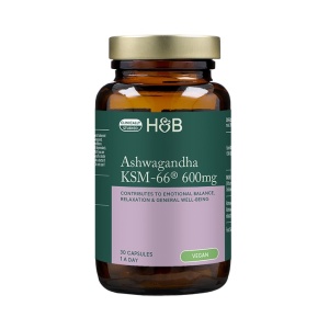 Ашваганда екстракт от корен (Ashwagandha KSM-66) 600mg 30 капсули, H&B
