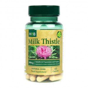 Бял трън екстракт (Milk Thistle) 60 капсули, H&B - Img 5