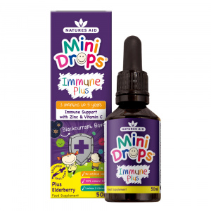 Имунна формула с черен бъз капки за деца (Mini Drops Immune Plus) 50мл - Img 2