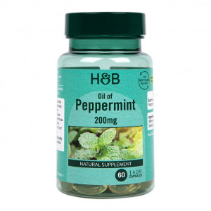 Концентрирано масло от мента (Oil of Peppermint) 200мг 60 капсули, H&B - Img 5