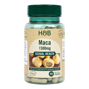 Мака екстракт от корен (Maca Root Extract) 500mg 90 капсули, H&B - Img 6