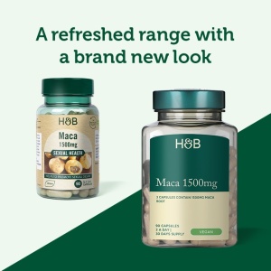Мака екстракт от корен (Maca Root Extract) 500mg 90 капсули, H&B - Img 5