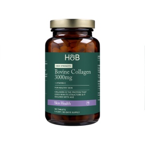 Телешки хидролизиран колаген (Bovine Collagen) 1000мг 180 таблетки, H&B - Img 1