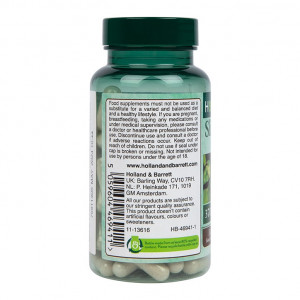 Хлъзгав бряст кора (Slippery Elm Bark) 370мг 90 капсули, H&B - Img 3