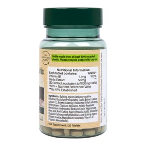 HB Чесън без мирис 120 таблетки, Holland and Barrett - Img 2