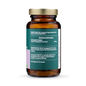 Ашваганда екстракт от корен (Ashwagandha KSM-66) 600mg 30 капсули, H&B - Img 2
