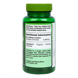 Био китайска хлорела (Holland and Barrett Organic Chinese Chlorella) 500мг 120 таблетки съдържание