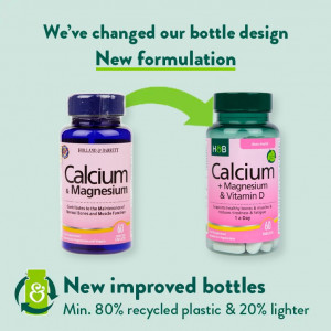 Калций магнезий и витамин Д (Calcium, Magnesium & Vitamin D) Holland and Barrett 60 таблетки нова опаковка