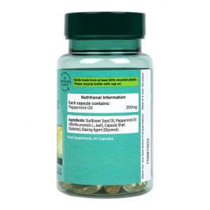 Концентрирано масло от мента (Oil of Peppermint) 200мг 60 капсули, H&B - Img 6