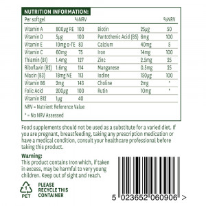 Мултивитамини и минерали (Multi-Vitamins & Minerals) 90 меки капсули съдържание