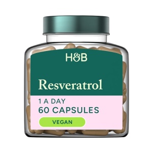Ресвератрол (Resveratrol) 250мг с екстракт от червено вино 10мг 60 капсули, H&B - Img 2