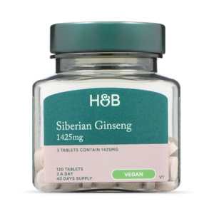 Сибирски женшен (Siberian Ginseng) 500мг 120 таблетки, H&B
