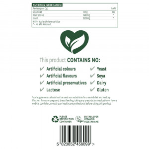Холестерол съпорт формула (Cholesterol Support Formula) 90g, Natures Aid - Img 3