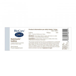 BioCare Nutrisorb Iodine 15ml съдържание