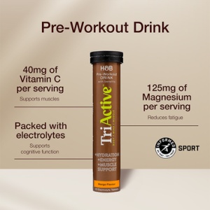 Pre-Workout Electrolyte Effervescent Mango 20 Tablets - Img 3