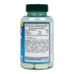 Глюкозамин Сулфат (Glucosamine Sulphate) 1400мг 60 таблетки, H&B - Img 2