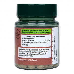 Екстракт от шипки (Rose Hip) 750 mg 120 таблетки, H&B - Img 2