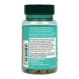 Концентрирано масло от мента (Oil of Peppermint) 200мг 60 капсули, H&B - Img 7