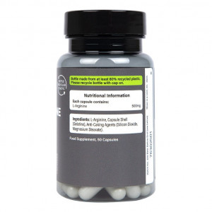Л-аргинин (L-arginine) 500мг 50 капсули, H&B - Img 6