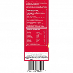 Mini Drops Multi-vitamin, Natures Aid доза