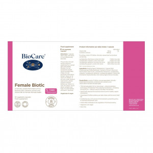 Пробиотик за Жени (BioCare Female Biotic) 30 капсули  съдържание