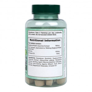 Сладък корен (Деглициризиран екстракт от женско биле) (Liquorice Root) 380мг 60 дъвчащи таблетки, Holland and Barrett - Img 5