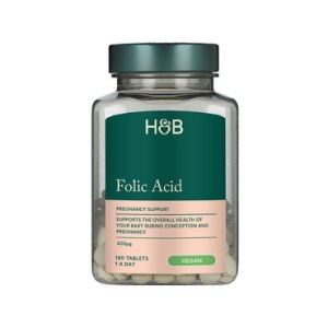 Фолиева киселина (Folic Acid) 400мкг 180 таблетки, H&B