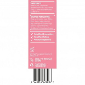 Mini Drops Грижа За Кожата Витамин Е за бебета и деца 30ml, Natures Aid - Img 5