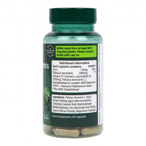 Бабини зъби (Tribulus Terrestris Extract) 250mg 90 капсули, H&B - Img 5