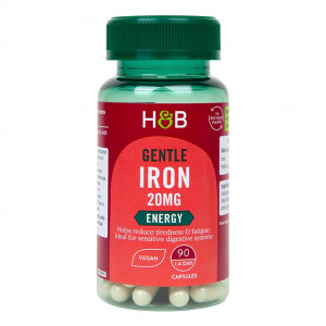 Нежно желязо (Gentle Iron) 20mg 90 капсули, H&B - Img 1