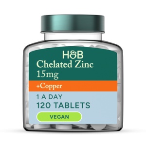 Цинк хелат 15мг с мед (Chelated Zinc with Copper) 120 таблетки