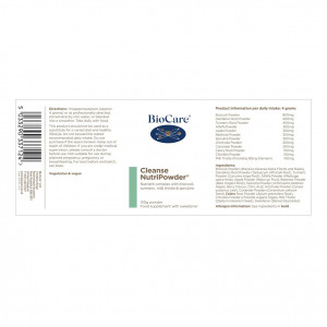 BioCare Cleanse NutriPowder 120g съдържание