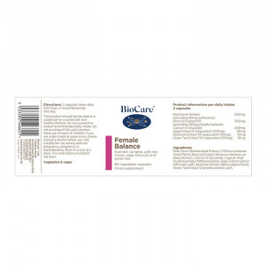BioCare Female Balance 60 Vcaps съдържание