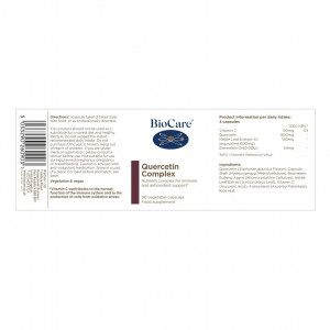 BioCare Quercetin Complex 90 Vcaps съдържание