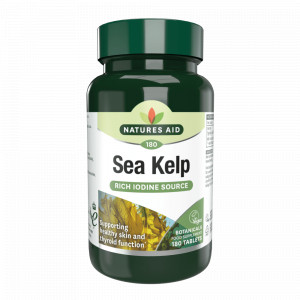 Kелп (Sea Kelp) (Йод - 150mcg) 180 таблетки, Natures Aid - Img 2