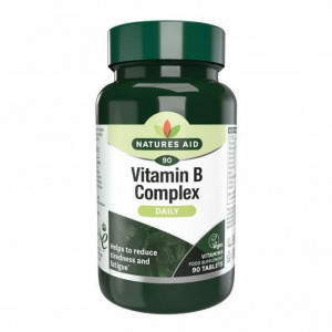 Витамин B комплекс (Vitamin B Complex) 90 таблетки, Natures Aid - Img 1