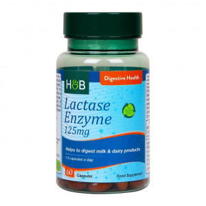 Лактаза ензими (Super Lactase Enzyme) 125мг 60 капсули, H&B - Img 4