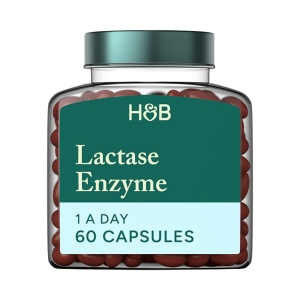 Лактаза ензими (Super Lactase Enzyme) 125мг 60 капсули, H&B