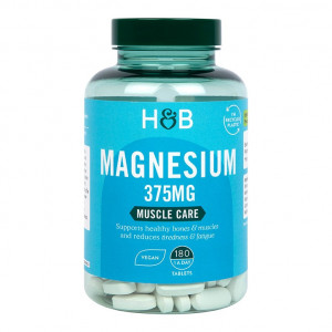 Магнезий (Magnesium) 375мг 180 таблетки, H&B