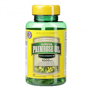 Масло от вечерна иглика (Evening Primrose Oil) 1000мг 60 капсули, H&B - Img 2