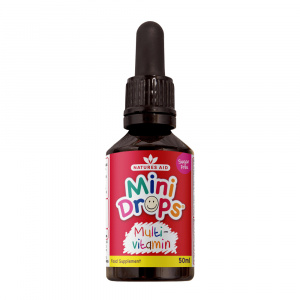 Мултивитамин с пипета Mini Drops Multi-vitamin, Natures Aid пипета