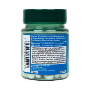 Ниацин (Vitamin B3) 100mg 100 таблетки, H&B - Img 3