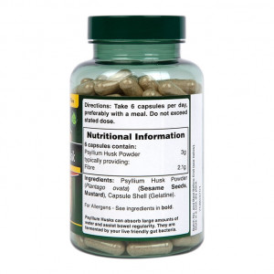 Псилиум хуск фибри (Psyllium Husk) 500mg 200 капсули, HB - Img 6