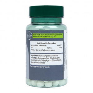 Цинк (Zinc Gluconate) 15мг 240 веган таблетки, Holland and Barrett - Img 7